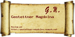 Gestettner Magdolna névjegykártya